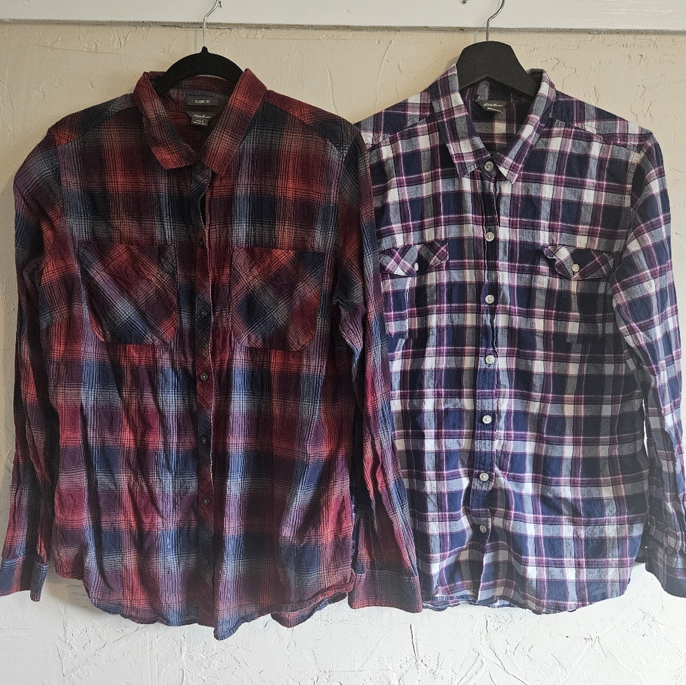 Eddie Bauer Cotton Shirts size Large
